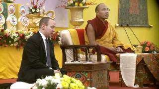 His Holiness Karmapa teaching during Karmapa 900 - Delhi; Tibetan & English Part 2 of 2