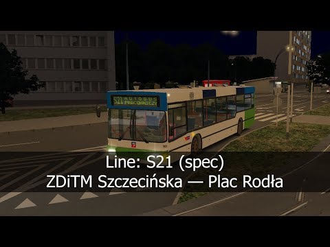 OMSI 2 | MAN NL 202 - EN92 | Line: S21 (spec) | ZDiTM Szczecińska — Plac Rodła