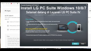Install LG PC Suite Windows 10/8/7