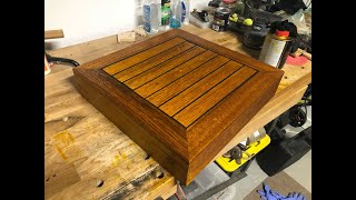 Finishing the boat hatch