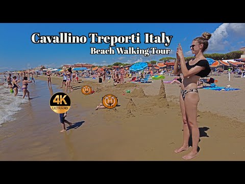 Cavallino Treporti  Italy 🏖 Beach Walking Tour  4K Ultra HD ⁴ᴷ