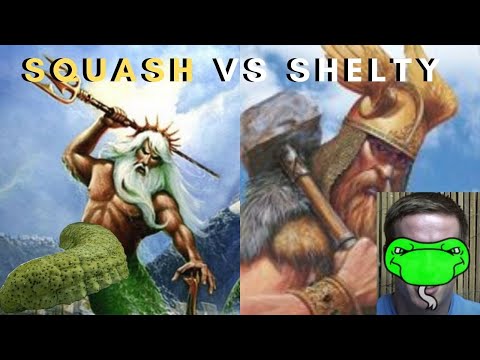 Squash (Poseidon) vs Shelty (Thor) - Age of Mythology: The Titans (Game 1)