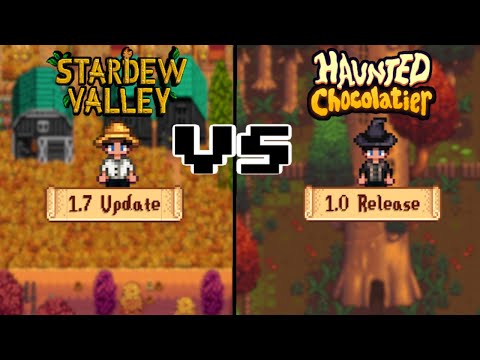 Which drops FIRST.. Stardew Valley 1.7 or Haunted Chocolatier 1.0?