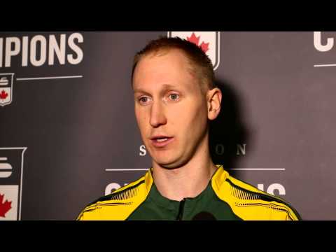 2015 Tim Hortons Brier - Draw 3 Media Scrum
