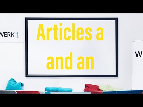 Inglés fácil 4: Artículos a y an