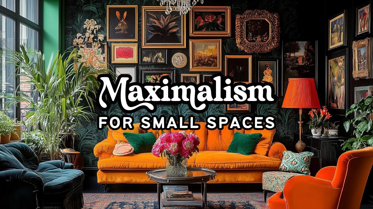 Maximalist Decor Inspiration: Achieving BIG DECOR ENERGY in Your Small Space ✨😉