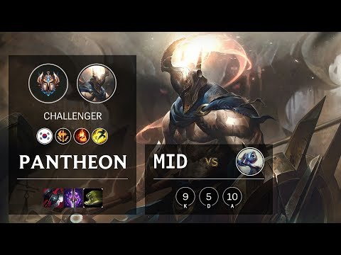 Pantheon Mid vs Fizz - KR Challenger Patch 10.10