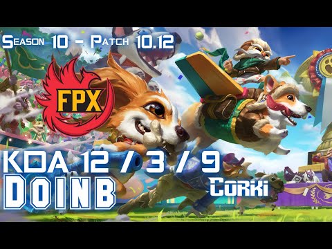 FPX Doinb CORKI vs TRUNDLE Top - Patch 10.12 KR Ranked
