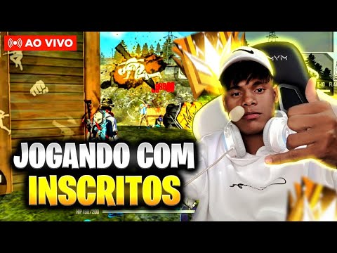 LIVE FF 🔥 FREE FIRE - AO VIVO 🔥 4X4 + 6X6 COM INSCRITOS 🔥 SALA PERSONALIZADA 🔥 CLEBIN7