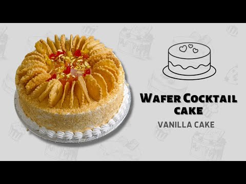 Vanilla Wafer Cake Recipe in Minutes From scratch | Wafer Cocktail Cake | Mohsin Bake Shop