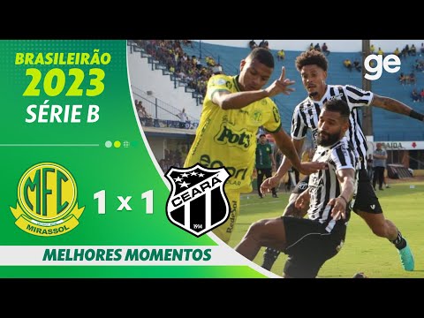 Gols e lances de Mirassol x Ceará