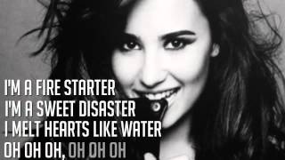Fire Starter - Demi Lovato (Lyrics on screen)
