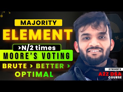 Majority Element Leetcode 169 Java Boyer Moore Voting Algorithm