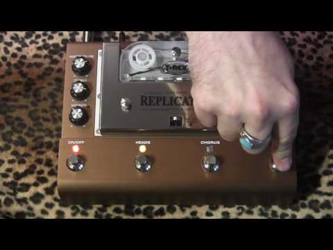 T-Rex Effects REPLICATOR real tape echo delay pedal demo