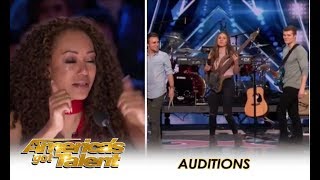 We Three Music: Sibling Trio TEARFUL Tribute To Their Late Mom  | America&#39;s Got Talent 2018