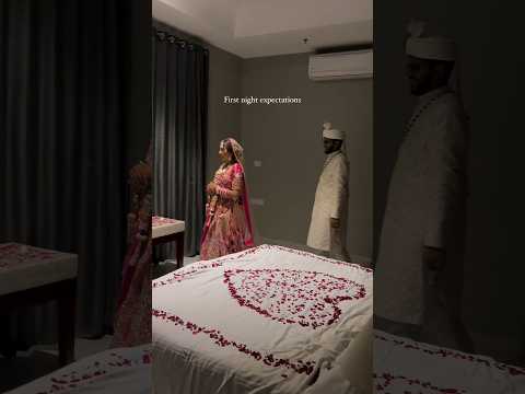 First night expectations V/S Reality 😂✨ #shorts #shortsfeed #couplegoals #couple_status #viralshort