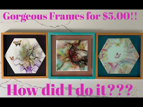 MY SECRET REVEALED!    FRAME YOUR ART FOR $5.00!