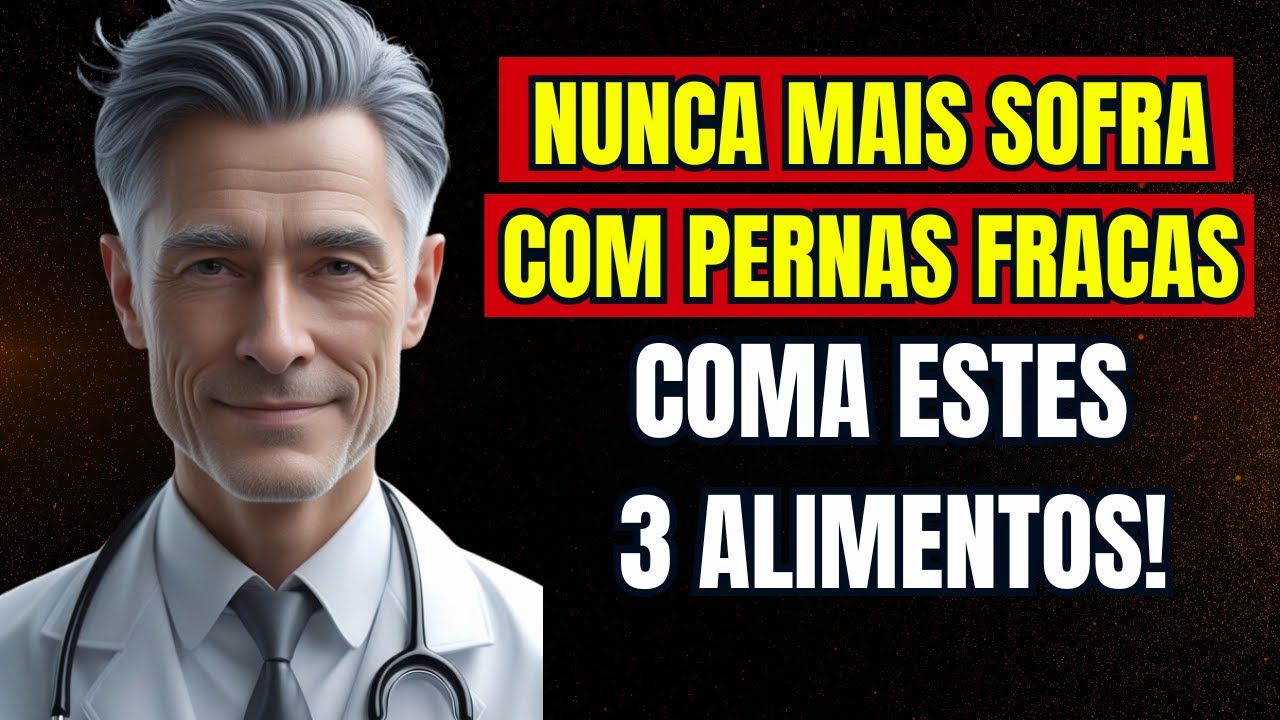 As Pernas São as Primeiras a Enfraquecer! Coma Estes 3 Alimentos Para Fortalecer!