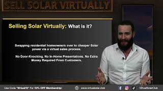 How to Sell Solar Virtually / Remotely / Over the Phones