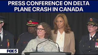 Press Conference following Delta Plane Crash in Toronto, Canada
