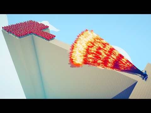 Can 100x PRESENT ELF Cross the Bridge - Totally Accurate Battle Simulator TABS