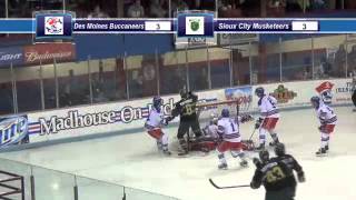 preview picture of video 'Des Moines Buccaneers vs. Sioux City Musketeers February 22, 2014'