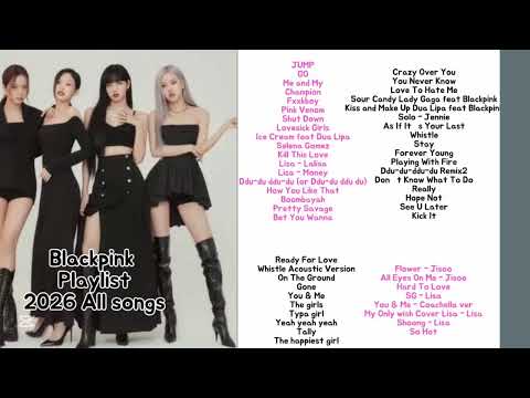 BLACKPINK playlist 2026 *NO ADS 광고 없음* all songs 🎵🎧💝