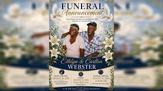 Funeral Service for Ethlyn & Carlton Webster