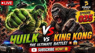 🔴 GTA 5 LIVE – HULK 🟢 vs KING KONG 🦍 | THE ULTIMATE BATTLE! 💥😱 EP-025