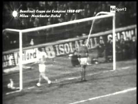 CALCIO MILAN MANCHESTER UNITED 2 0 SEMIF  COPPA CAMPIONI 1968 69