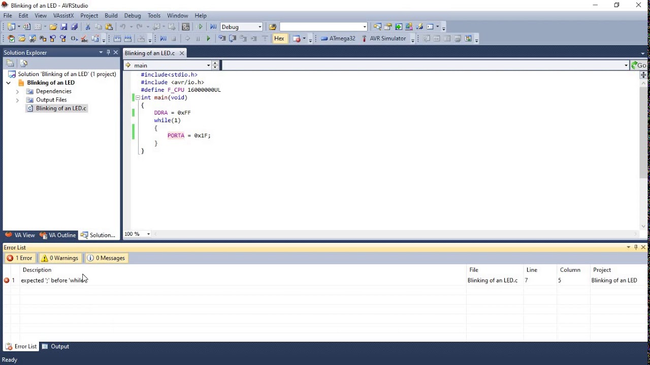 Introduction to AVR Studio