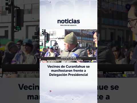 Vecinos de Curanilahue se manifestaron frente a Delegación Presidencial