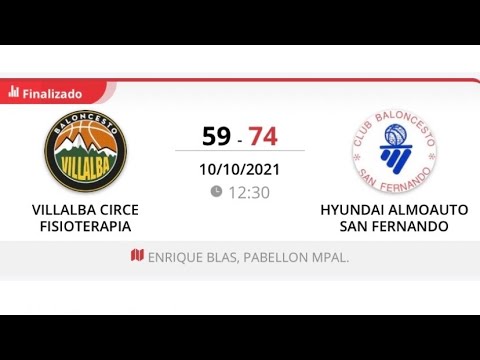 1ª Autonómica masc VILLALBA CIRCE FISIOTERAPIA - SAN FERNANDO