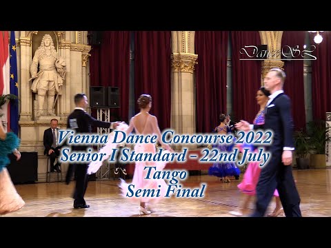 Vienna Dance Concourse 2022 - Senior I Standard Tango WDSF - Semi Final - 22 July 2022