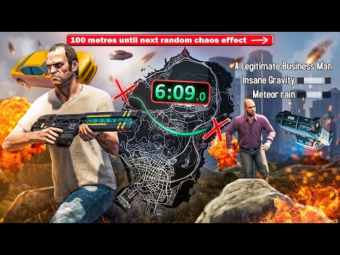 Every 100 Metres Causes Random CHAOS Effect! Can I Cross GTA 5? #1