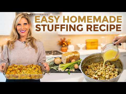 Easy Homemade Stuffing Recipe with Sage & Thyme  Perfect Thanksgiving Side