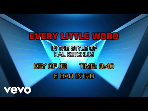 Every Little Word - Hal Ketchum