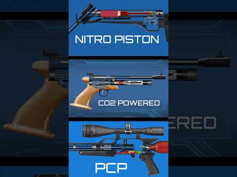 Nitro Piston Airgun VS CO2 VS PCP Gun #shootinggames #hunting #gun