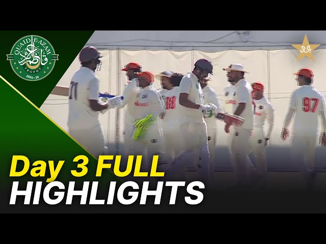 Full Highlights | Islamabad Region vs FATA Region | Day 3 | QeAT 2025-26 | PCB | M2P1S