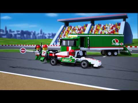 Vidéo LEGO City 60025 : Le camion du Grand Prix