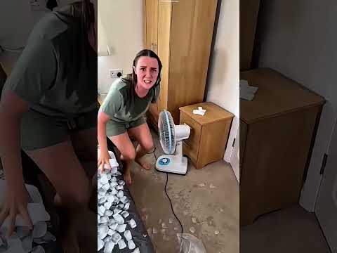 She Pressed One Button and a Fan Appeared 🤯 #shorts