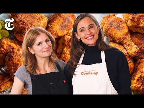 Jennifer Garner Learns the Secret to Perfect Fried Chicken from Melissa Clark