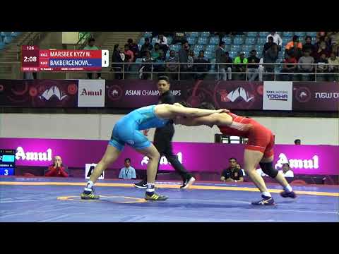 Round 2 WW - 59 kg: N. MARSBEK KYZY (KGZ) v. M. BAKBERGENOVA (KAZ)