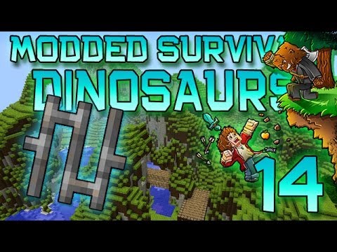 Minecraft: Modded Dinosaur Survival Let's Play w/Mitch! Ep. 14 - TRAP THEM IN!