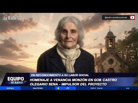 Homenaje a Venancia Monzón en Gobernador Castro