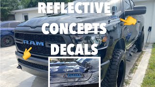 REFLECTIVE CONCEPTS DECALS RAM 1500