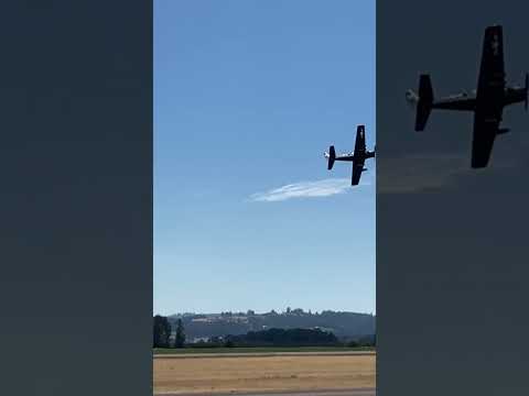 Douglas A-1 Skyraider flyby