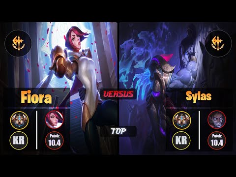 Challenger FIORA [Conqueror] (Top) VS  SYLAS - Challenger KR Patch 10.4