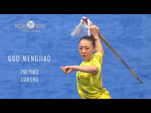 Guo Mengjiao - 2nd place - Jianshu - 14th All China Games - Wushu Taolu