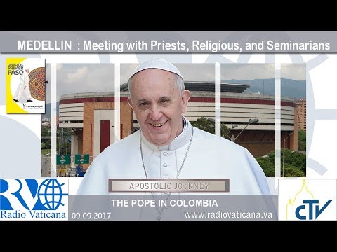 Papa en Colombia: Encuentro con sacerdotes, religiosos y seminaristas